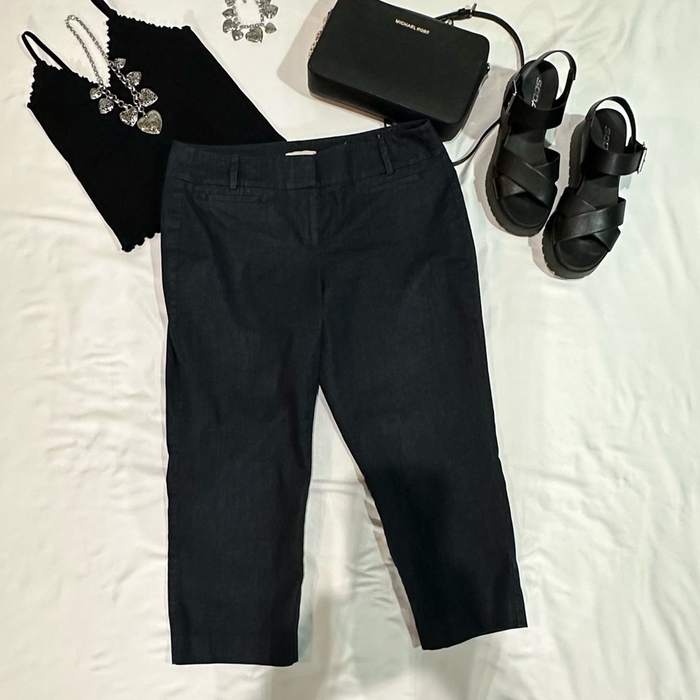 Light denim capris